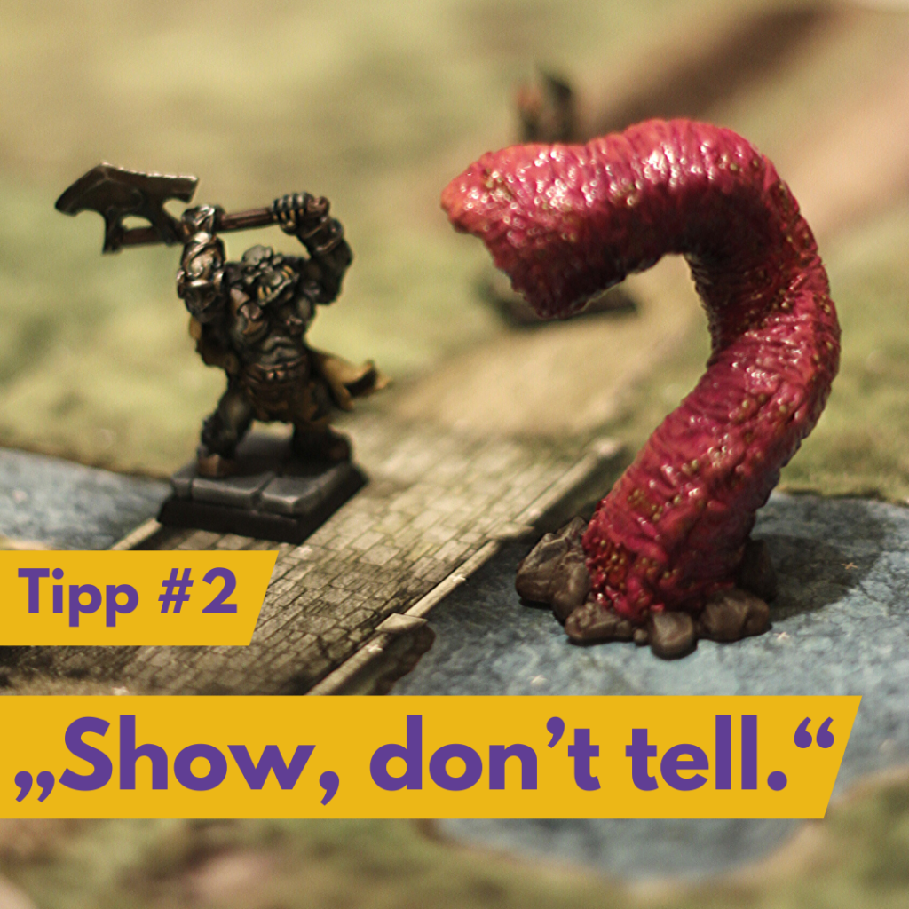 Beispiel für Show, don't tell